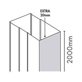 Merlyn Ionic Essence Sliding & Quad Door Extension Profile Medium Image