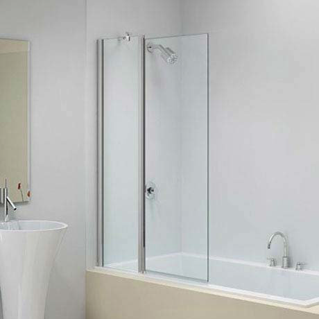 Merlyn Ionic Two Panel Folding Square Bath Screen (900 x 1500mm) Large Image