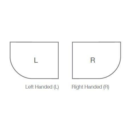 Merlyn MStone Offset Quadrant Shower Tray - Left Hand  Standard Large Image