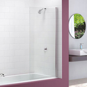 Merlyn Single Square Bath Screen (800 x 1500mm) Large Image