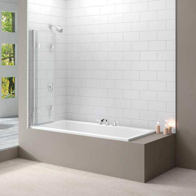 Merlyn Three Panel Folding Bath Screen (1400 x 1500mm)  Profile Large Image