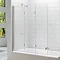 Merlyn Three Panel Folding Bath Screen (1400 x 1500mm) Large Image