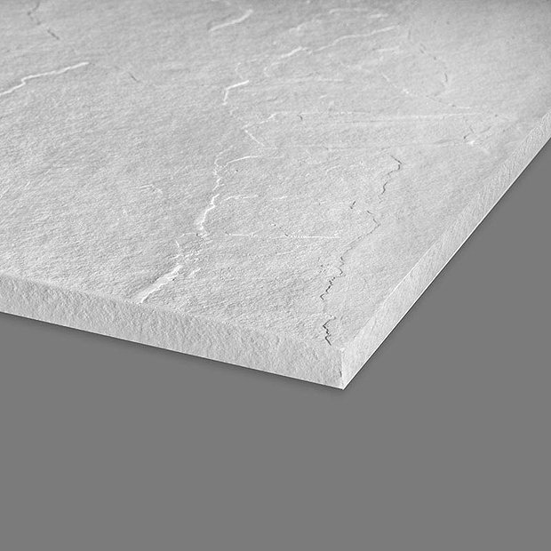 Merlyn Truestone Offset Quadrant Shower Tray - White - 1200 x 900mm  Profile Large Image
