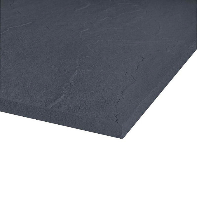 Merlyn Truestone Offset Quadrant Shower Tray - Slate Black - 1200 x 900mm  Profile Large Image