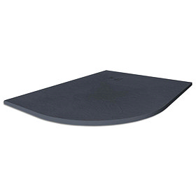Merlyn Truestone Offset Quadrant Shower Tray - Slate Black - 1200 x 900mm - Left Hand Large Image