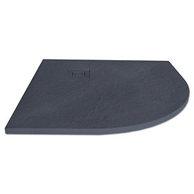 Merlyn Truestone Quandrant Shower Tray - Slate Black - 900 x 900mm Large Image