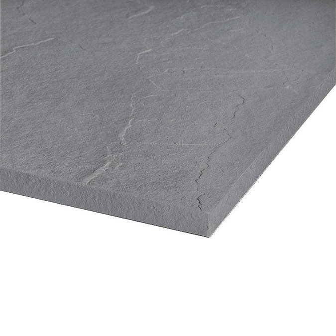 Merlyn Truestone Rectangular Shower Tray - Fossil Grey  Feature Large Image