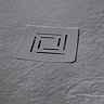Merlyn Truestone Rectangular Shower Tray - Fossil Grey  Standard Large Image