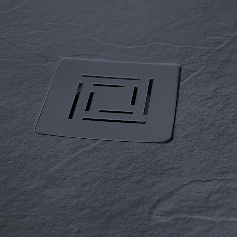 Merlyn Truestone Rectangular Shower Tray - Slate Black Standard Large Image