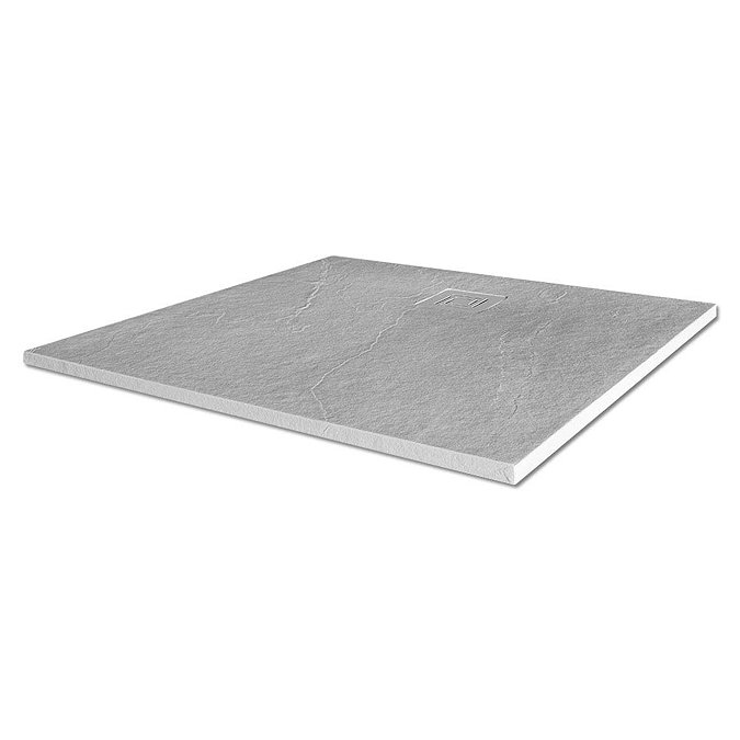 Merlyn Truestone Square Shower Tray - White - 900 x 900mm Large Image
