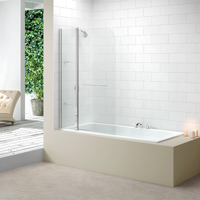 Merlyn Two Panel Curved Bath Screen (1150 x 1500mm)