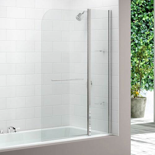 Merlyn Two Panel Curved Bath Screen (1150 x 1500mm) Large Image