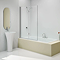 Merlyn Two Panel Folding Bath Screen 1100 x 1500mm