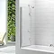 Merlyn Two Panel Folding Bath Screen (1100 x 1500mm)  Feature Large Image