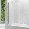 Merlyn Two Panel Folding Bath Screen (1100 x 1500mm) Large Image