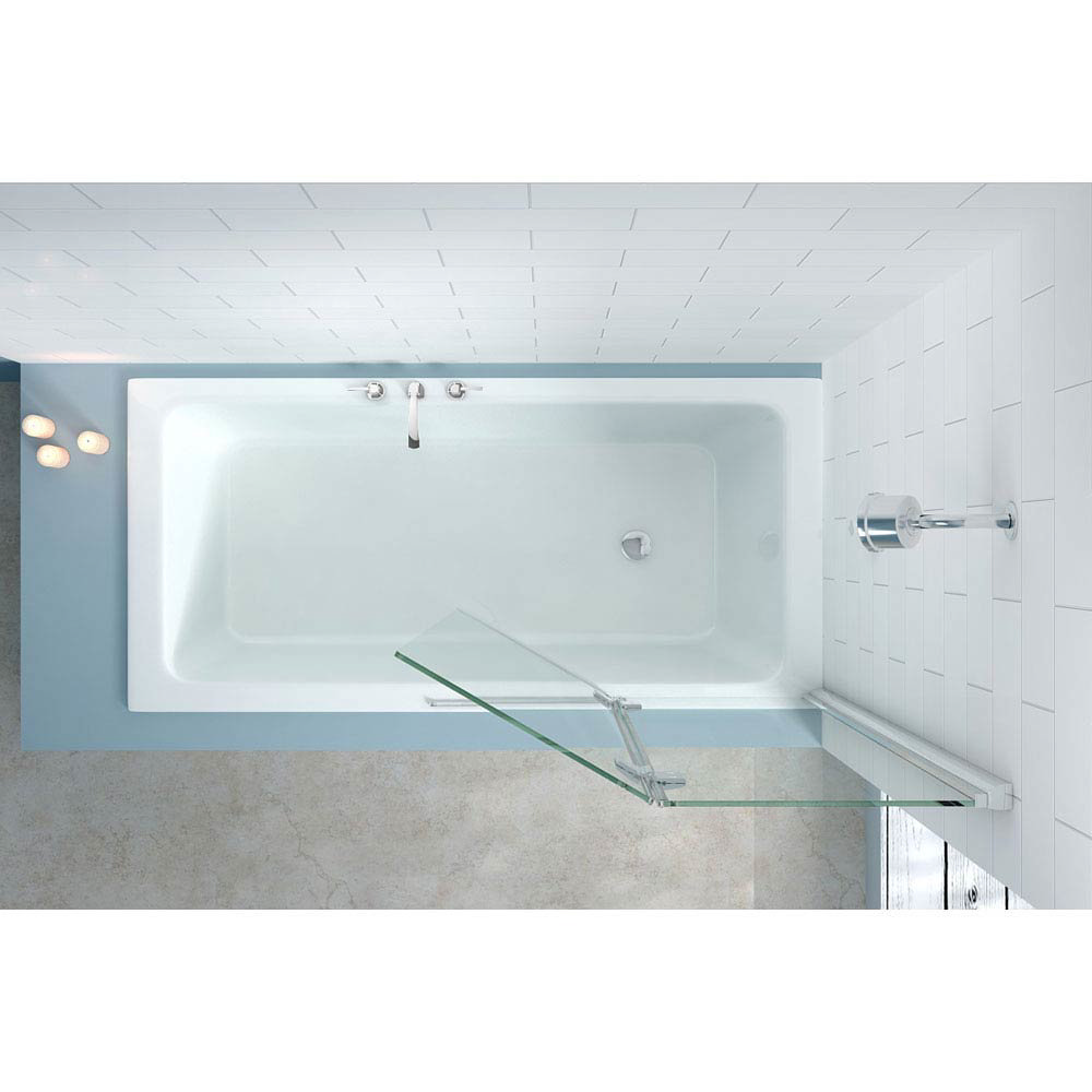 Merlyn Two Panel Hinged Bath Screen X Mm