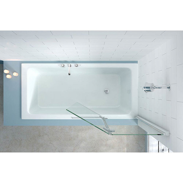 Merlyn Two Panel Hinged Bath Screen 900 X 1500mm