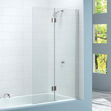 Merlyn Two Panel Hinged Bath Screen (900 x 1500mm)  Feature Large Image