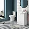 Metro Close Coupled Modern Toilet + Soft Close Seat  In Bathroom Large Image
