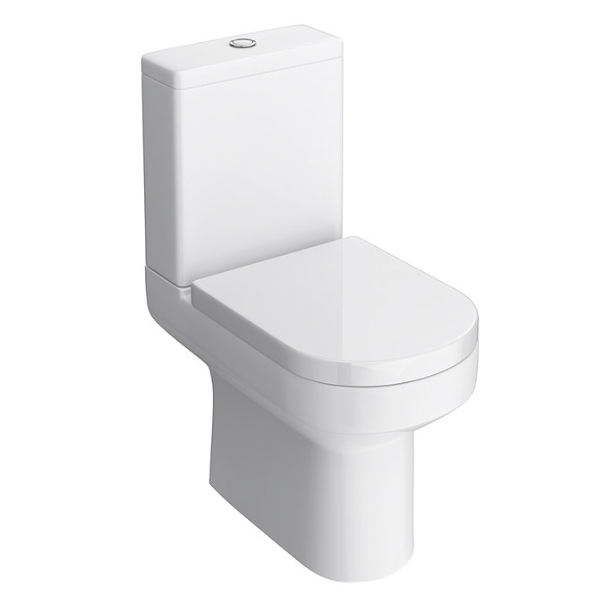 Metro Close Coupled Modern Toilet + Soft Close Seat Large Image