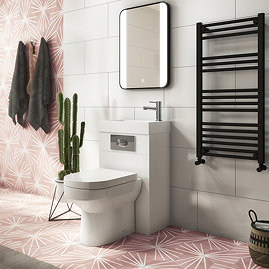 Metro Combined Two-In-One Wash Basin & Toilet (500mm wide x 300mm) Large Image