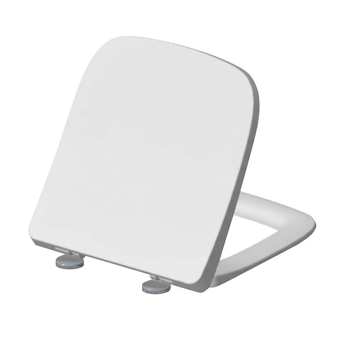 Metro Compact 555mm Rimless Close Coupled Toilet – Soft-Close Seat, Square Design