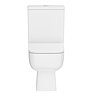 Metro Compact 555mm Rimless Close Coupled Toilet – Soft-Close Seat, Square Design