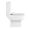Metro Compact 555mm Rimless Close Coupled Toilet – Soft-Close Seat, Square Design