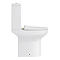 Metro Compact Toilet (Brushed Brass Flush + Hinges) 555mm Projection