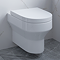 Metro Complete Wall Hung Toilet Set - Chrome Round Button Flush