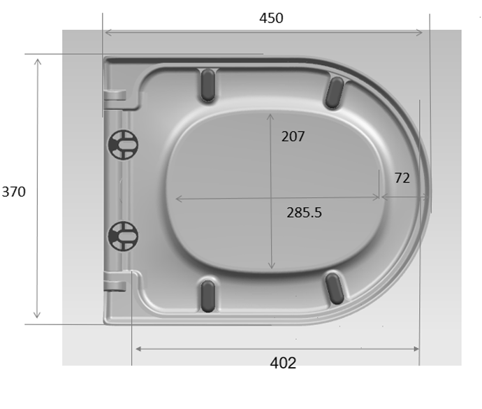 Metro Complete Wall Hung Toilet Set - Chrome Round Button Flush