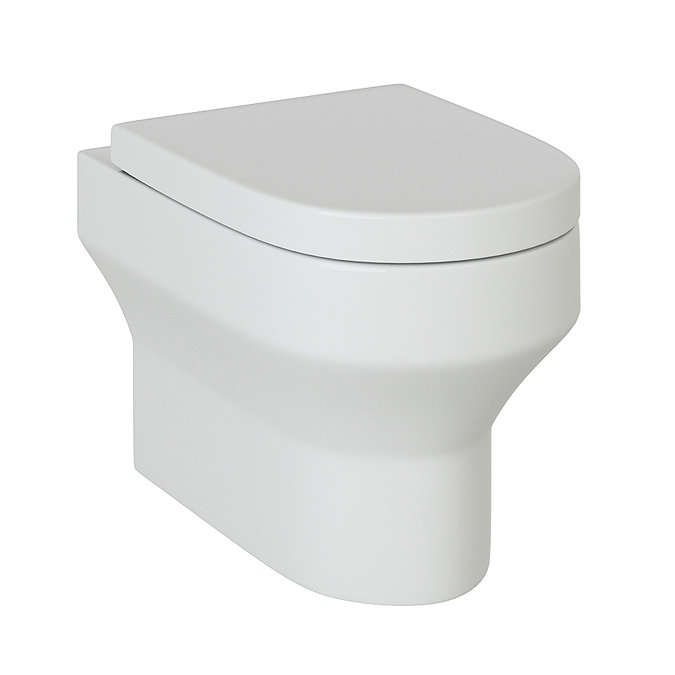 Metro Complete Wall Hung Toilet Set - Chrome Square Button Flush