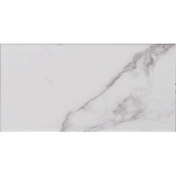 Metro Flat Wall Tiles - Carrara Marble - 20 x 10cm  Newest Large Image