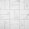 Victoria Metro Flat Wall Tiles - Carrara Marble - 20 x 10cm