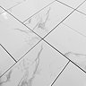 Metro Flat Wall Tiles - Carrara Marble - 20 x 10cm