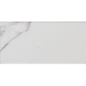 Metro Flat Wall Tiles - Carrara Marble - 20 x 10cm