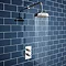 Metro Flat Wall Tiles - Gloss Blue - 20 x 10cm  Profile Large Image