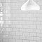 Metro Flat Wall Tiles - Gloss White - 20 x 10cm  In Bathroom Large Image