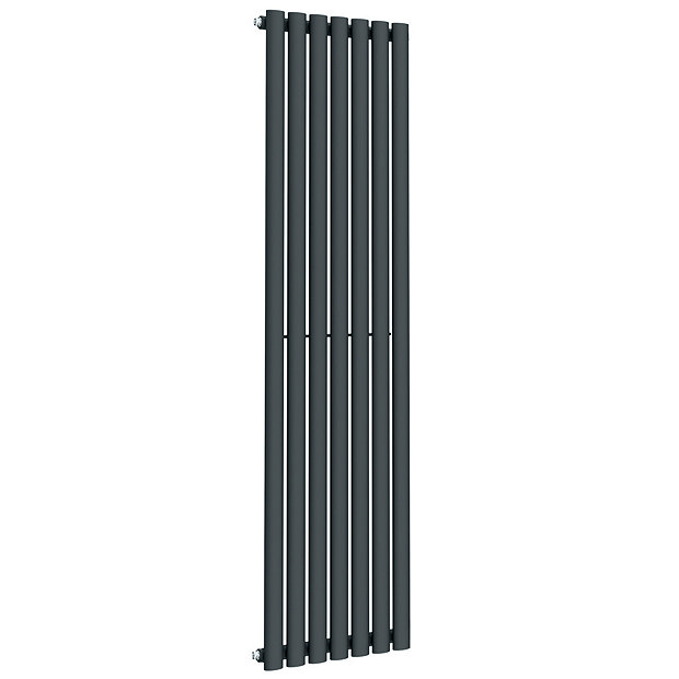 Metro H1600 x W295mm Anthracite Electric Only Single Panel Radiator ...