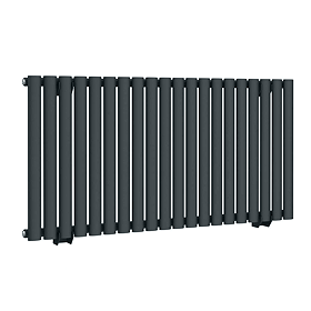 Metro H600 x W1180mm Anthracite Electric Only Single Panel Radiator with Bluetooth Thermostatic Element