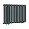 Metro H600 x W826mm Anthracite Electric Only Single Panel Radiator with On/Off Element