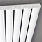 Metro H600 x W826mm White Electric Only Single Panel Radiator with On/Off Element