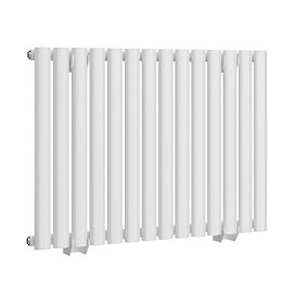 Metro H600 x W826mm White Electric Only Single Panel Radiator with On/Off Element