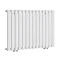 Metro H600 x W826mm White Electric Only Single Panel Radiator with On/Off Element