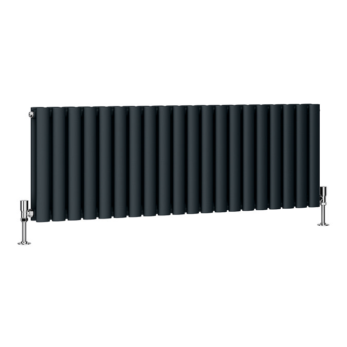 Metro Horizontal Radiator - Anthracite - Double Panel (400mm High) 1180mm Wide