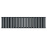 Metro Horizontal Radiator - Anthracite - Double Panel (400mm High) 1593mm Wide