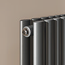 Metro Horizontal Radiator - Anthracite - Double Panel (400mm High) 1593mm Wide