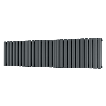 Metro Horizontal Radiator - Anthracite - Double Panel (400mm High) 1593mm Wide