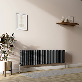 Metro Horizontal Radiator - Anthracite - Double Panel (400mm High) 1593mm Wide