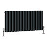 Metro Horizontal Radiator - Anthracite - Double Panel (400mm High) 826mm Wide